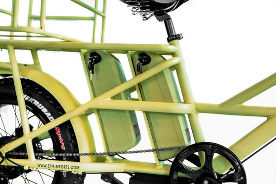 Cadre en alliage d'aluminium 48V34AH 1000W Fat Tire Ebike avec deux piles et deux paniers