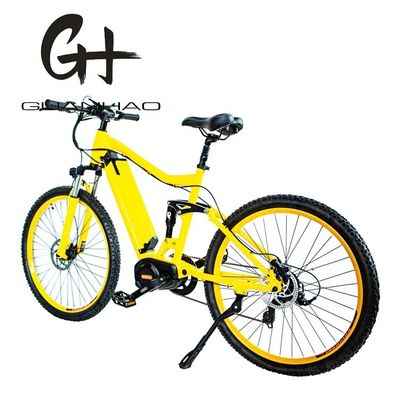 Vélo de montagne électrique de 26&quot; 2,20 avec cadre en alliage d'aluminium, suspension complète et Bafang BBS02 G510 1000W Mid Drive