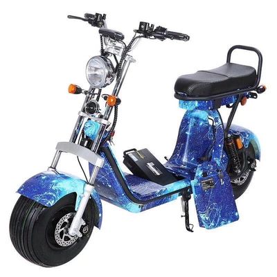 Citycoco Bike Scooter à pneus gras électrique Moped avec moteur à moyeu arrière 60V 2000w 12 &quot;Taille de roue