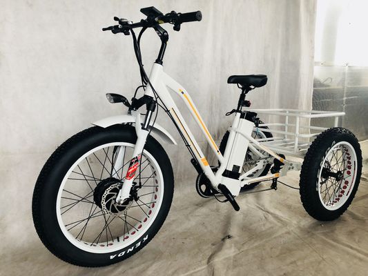 Grande puissance 48V 13AH 750W 45KM/H UL2849 Bafang avant moteur électrique pneu gras tricycle 20
