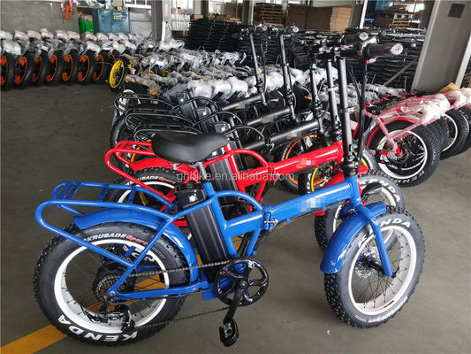10.5 AH Capacité de la batterie 500W pneu pliant de graisse pliable vélo électrique E vélo vélo