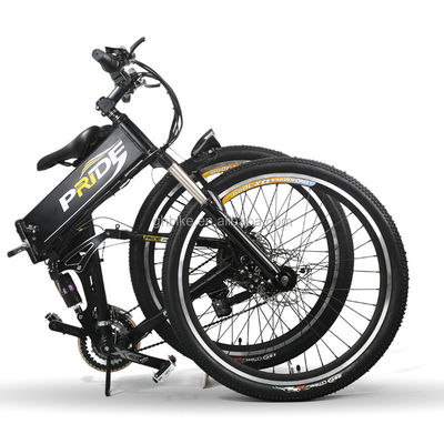 Cadre électrique vert 26 pouces 350W 36V pliable Vélo électrique Cadre en acier au carbone
