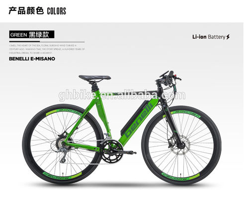 Véhicule électrique certifié CE de 200W avec roues 700C et freewheel à vitesse unique