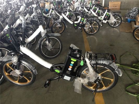 Vélo électrique pliant pour Israël Vélo vert 350W Mag Wheel 36V Voltage 7 vitesses engrenages