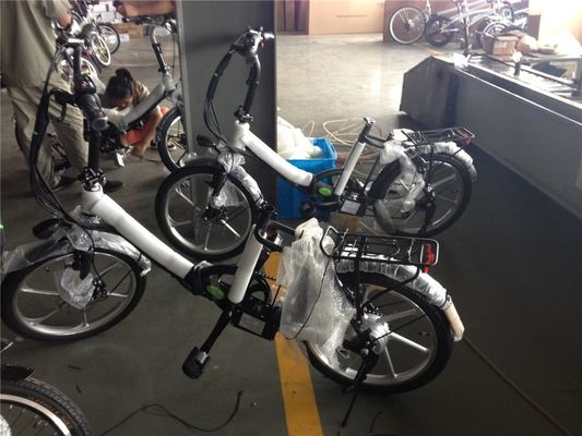 Vélo électrique pliant pour Israël Vélo vert 350W Mag Wheel 36V Voltage 7 vitesses engrenages