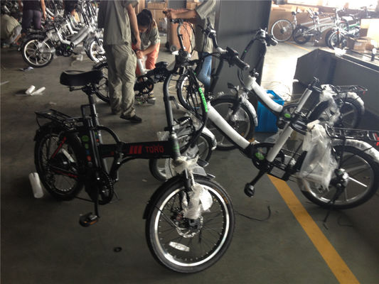 Vélo électrique pliant pour Israël Vélo vert 350W Mag Wheel 36V Voltage 7 vitesses engrenages