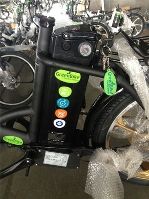 Vélo électrique pliant pour Israël Vélo vert 350W Mag Wheel 36V Voltage 7 vitesses engrenages