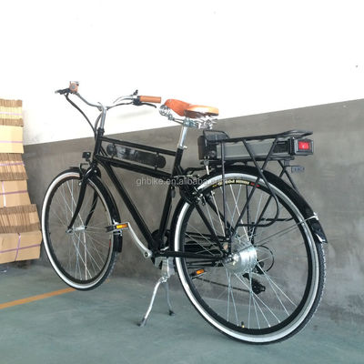 Le centre d'aluminium 28 pouces 36V 15AH Cargo Tradition Vintage Classic Hommes 250W PAS vélo électrique