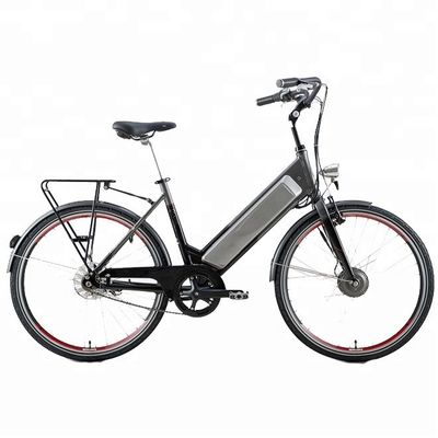 Vélo électrique urbain vert à une vitesse unique 200-250W pour le marché européen 26 pouces A2B en vert