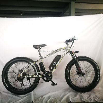 26 pouces 750W camouflage couleur de l'armée neige vélo électrique 48V non pliable