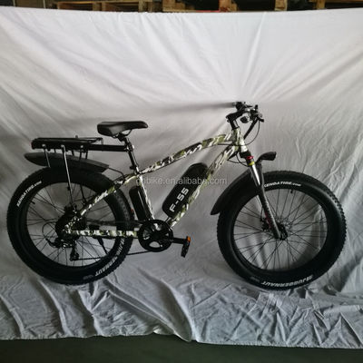 26 pouces 750W camouflage couleur de l'armée neige vélo électrique 48V non pliable