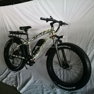 26 pouces 750W camouflage couleur de l'armée neige vélo électrique 48V non pliable
