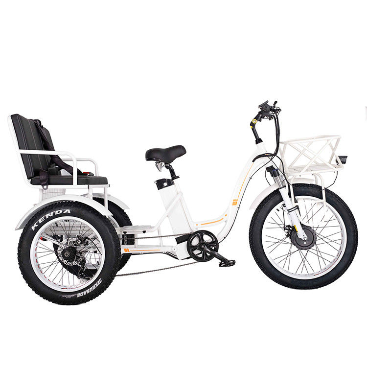 750W roues avant Trike de rickshaw électrique avec batterie au lithium de 21AH et 7 vitesses