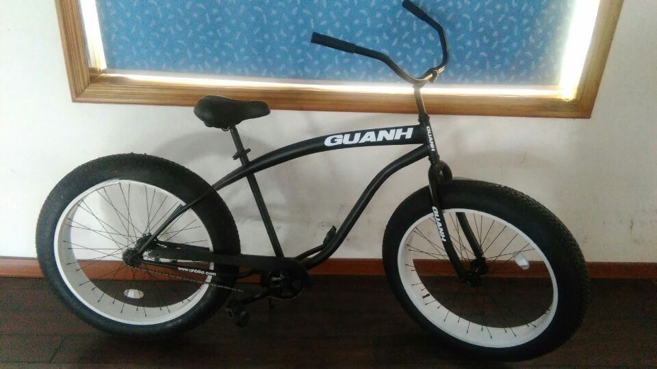 26&quot; Fat Bike avec selle en cuir et cadre en aluminium Votre compagnon idéal en plein air