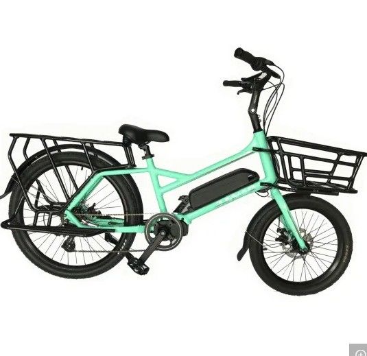 Vélo électrique familial ou cargo avec poignées à double densité et fourchette en aluminium d'Ananda Bafang