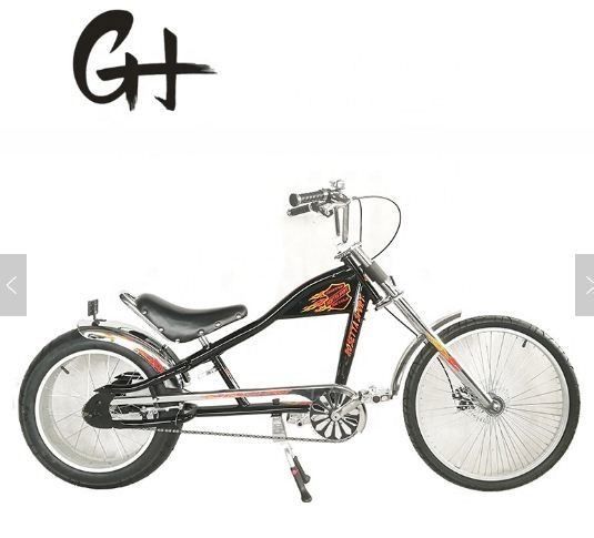 Grand adulte CE Chopper vélo 24 &quot;-20&quot; OEM/ODM à vitesse unique avec bordure en aluminium et fourchette