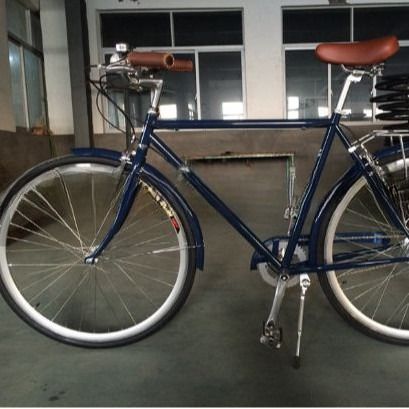 Pas de roues d'entraînement style vélo rétro fabriqué pour Mans vélo de ville sur la route de la ville