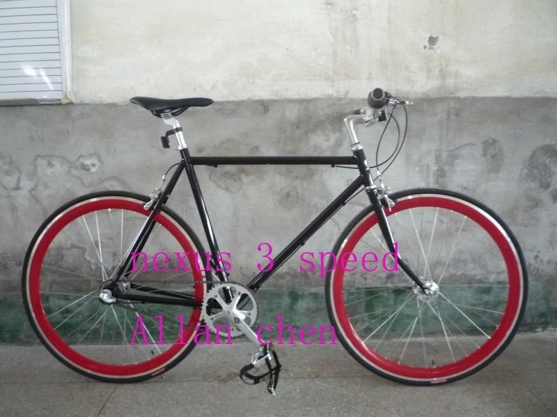 10 kg de vitesse unique Flip-Flop Hub Vintage vélo de piste vélo 700C engrenage fixe fourchette chargée