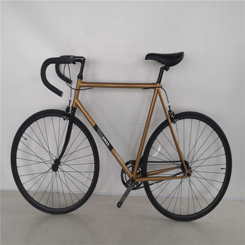 Chromoly Frame 700C Vintage Fixie Bike avec capacité de charge de freinage double V jusqu'à 150 kg