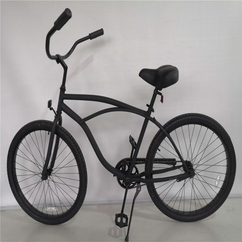 La jante en alliage d'aluminium à vitesse unique pour hommes adultes, vélo de plage de 26 pouces, prêt à la location