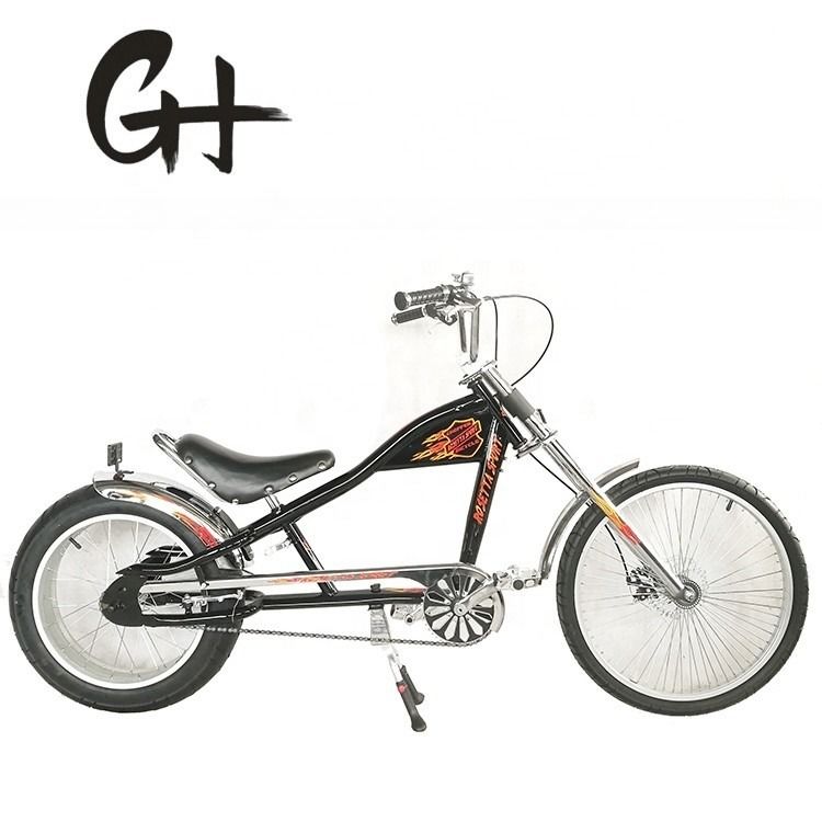 Cycle de type chopper pour adultes OEM CE avec 24-20&quot; de vitesse unique et cadre en acier Hi-Ten