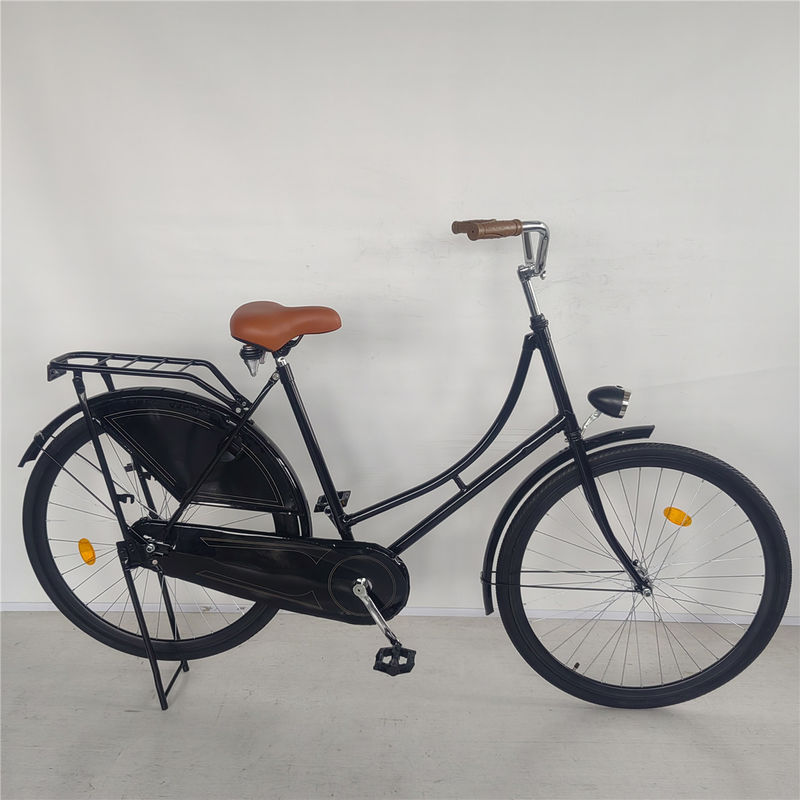 Vintage classique noir Lady Oma Holland City Cruiser Vélo néerlandais Vélo pour femmes
