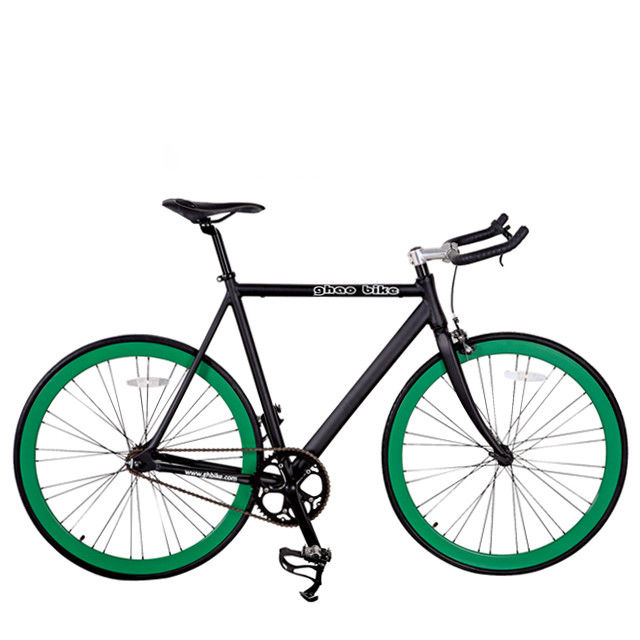 USA CE Track Fixie Vélo 700C Cadre en aluminium OEM à vitesse unique avec tige en alliage d'aluminium