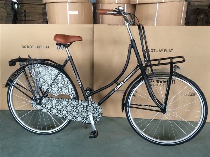 28 pouces de crankset en aluminium pour femmes Vélo hollandais classique avec vélo vintage de style rétro