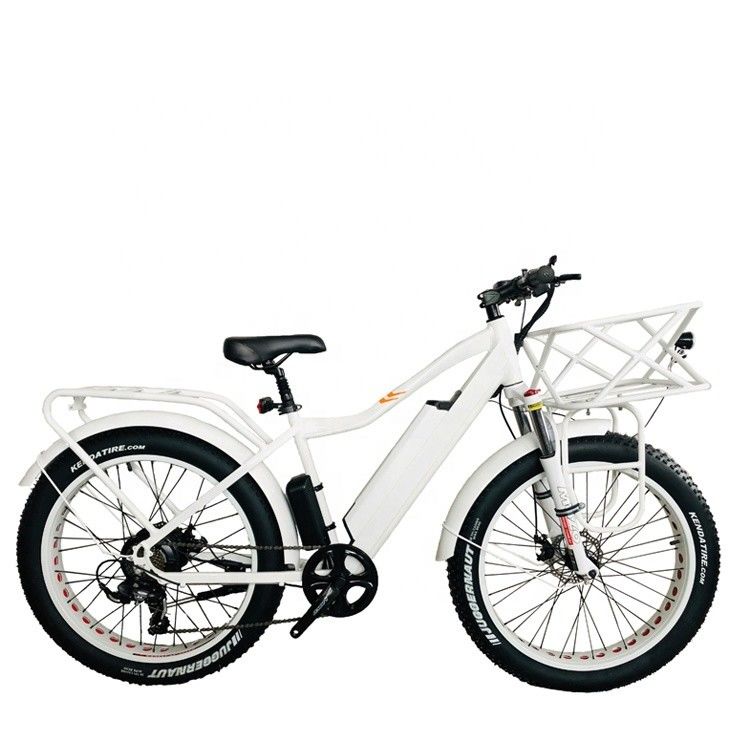 26&quot; 4.0 Big Snow Fat Tire Vélo électrique avec frein à disque et moteur BaFang arrière 1000W 48V 17AH