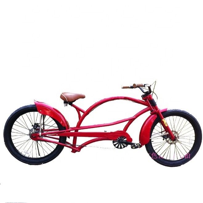 Bande d'aluminium 24 &quot;x3.0 CE américain long Hi-Ten cadre en acier Chopper Beach Cruiser vélo