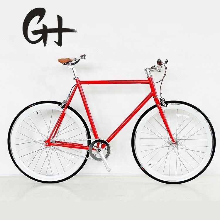 Certifié CE 700C 4130 CR-MO Châssis en acier Vélo à engrenages fixes avec système de freinage à étrier