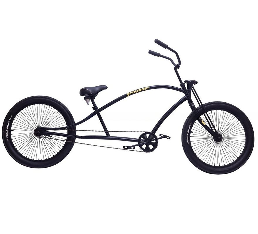 Matériau de fourchette en acier 24' Hommes populaire Long Frame Beach Cruiser vélo Chopper vélo étirement vélo