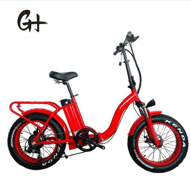 Vélo électrique pliant de 20 pouces avec moteurs 48V 500W 750W 1000W et conception étape par étape