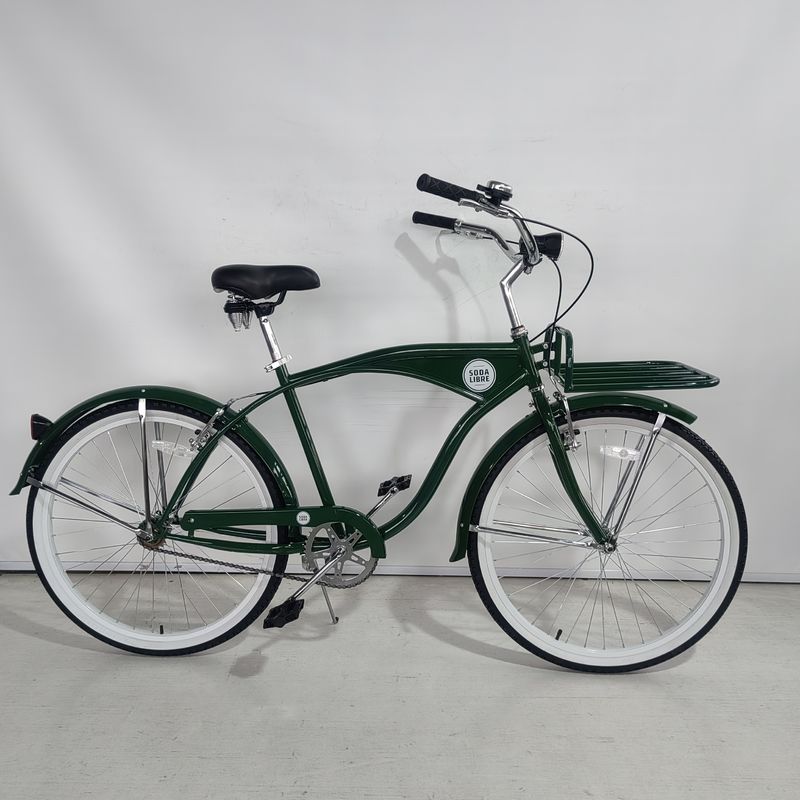 Matériau de fourchette d'acier pour adultes Hommes à vitesse unique Beach Cruiser 26 pouces pour la promotion