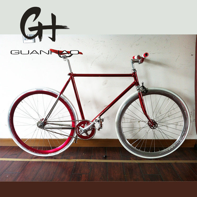 700C Lugged 4310 CR-MO Steel Frame Fork Vintage à une seule vitesse à engrenage fixe