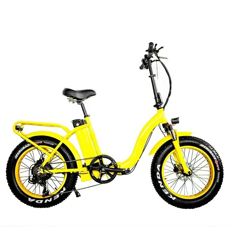 7 vitesse 20 &quot; 4.0 EN15194 CPSC pneu de neige Grand pneu de puissance grosse 48V 1000W 32MPH 13AH batterie au lithium Dame femmes Unisexe vélo pliant électrique