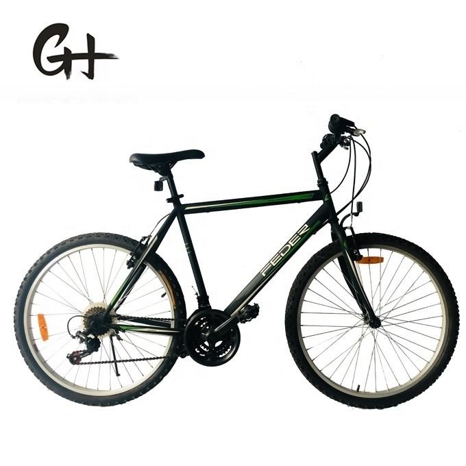 Pédal ordinaire 26 pouces Homme acier CE adulte Shimano 21 vitesses OEM Logo VTT VTT 17kg