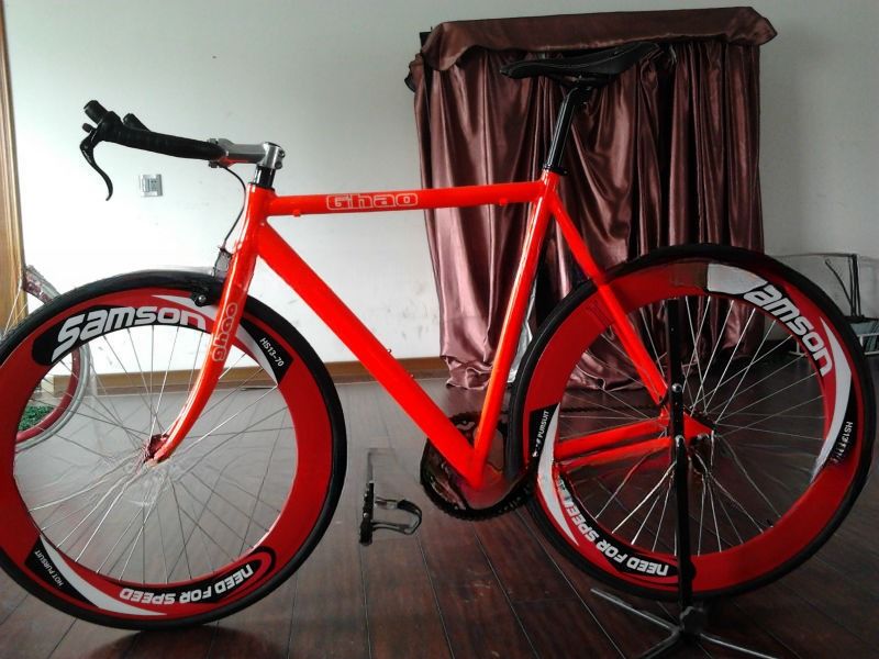 Commande 700C Vélo à engrenage fixe Vélo à engrenage fixe Vélo à corne de taureau Vélo à piste à vitesse unique
