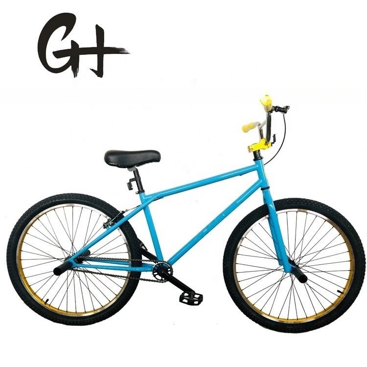 Vélo BMX à vitesse unique de couleur personnalisée de 26 pouces avec cadre en acier Hi-Ten et certification CE