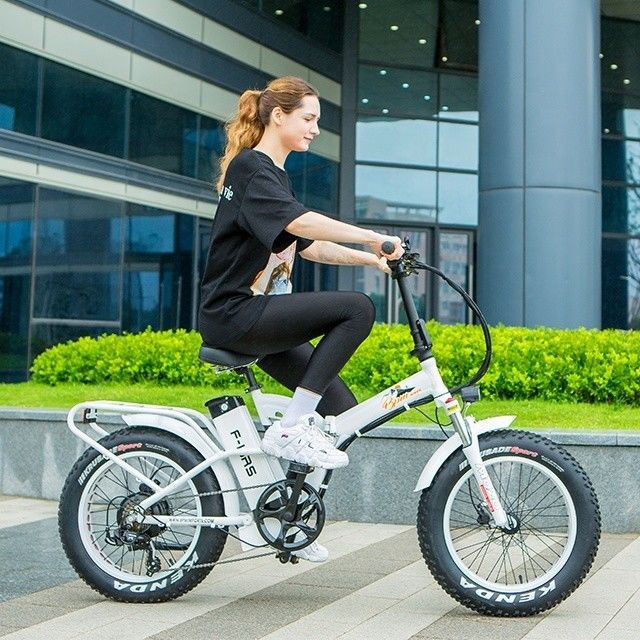 48V 21h Batterie au lithium CE certifié 1000W 50KM/H Grand pneu de neige grasse Vélo pliant électrique Pleine suspension
