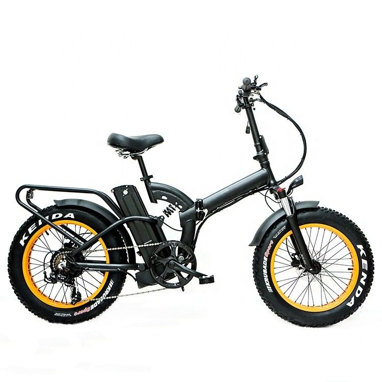 52V 20 &quot; 1000W 14AH batterie au lithium 50KM/H 4.0 Grand pneu de neige grosse graisse OEM personnalisé adulte pliable électrique vélo à suspension complète
