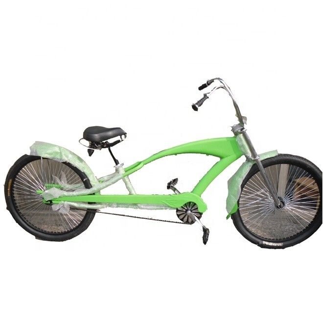 Rame en alliage d'aluminium 24 pouces 3.0 pneu disque frein Long Chopper Beach Cruiser vélo OEM / ODM