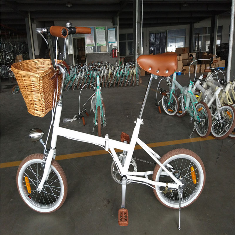 16*1,75 Largeur du pneu Vélo pliable Pour adultes Unisexe Vintage style Vélo pliable Vélo