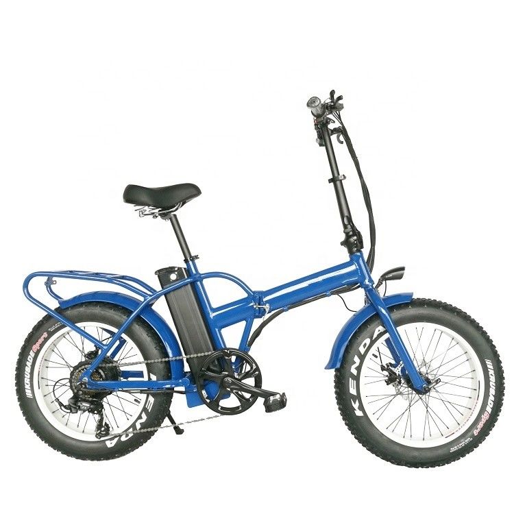 Vélo pliant électrique de 20 pouces avec moteur de plaque tournante arrière 48V 500W moteur 14AH batterie au lithium et 40KM/H vitesse maximale