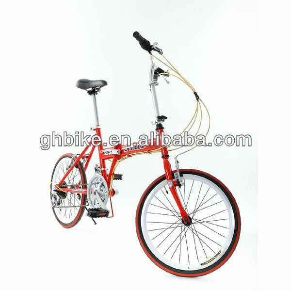 Certificat de la CPSC 20 pouces Cadre pliable de couleur rouge Bicicle pliable avec 26 * 2.125 pneus
