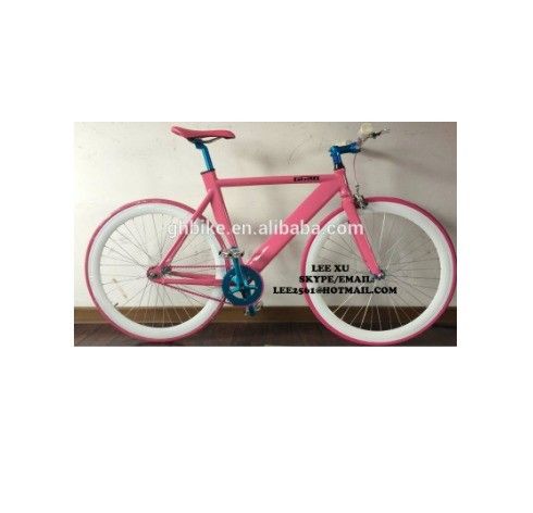 Vélo en aluminium léger à engrenages fixes 2020 Pink 700C pour une conduite facile et amusante