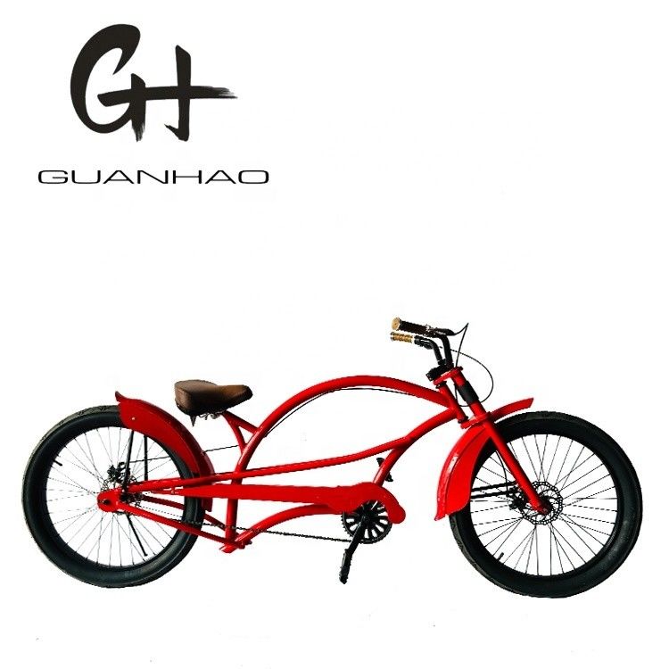 24 pouces de couleur rouge Long Chopper Cruiser vélo avec 24 * 3,0 pneu et aluminium Alloy Rim