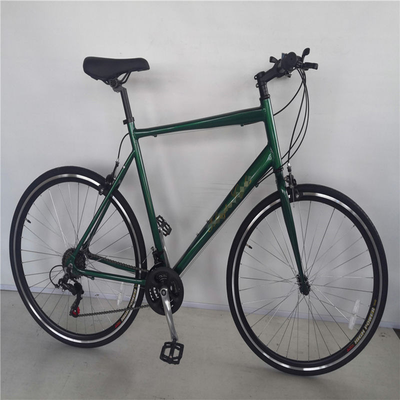 21 vitesse aluminium cadre croiseur adulte routier vélo pour homme avec frein V avant et arrière