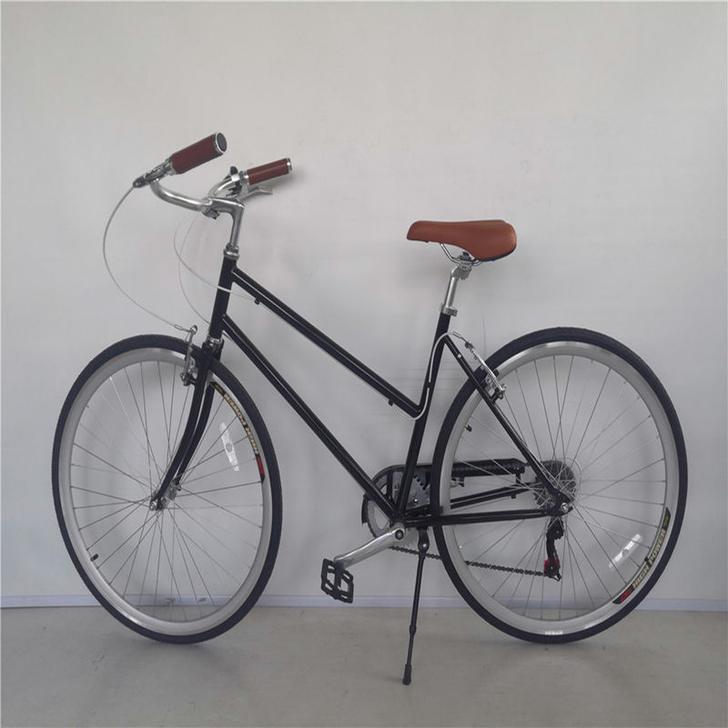 Roue avant et arrière V frein 7 vitesse 26 pouces vélo sur mesure adulte femmes vélo de ville croisière avec cadre dur