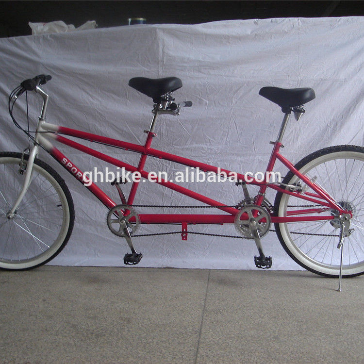 Matériau de la jante en alliage d'aluminium 26 &quot;Bicycle tandem bas pour 2 ou 3 personnes Manche en alliage
